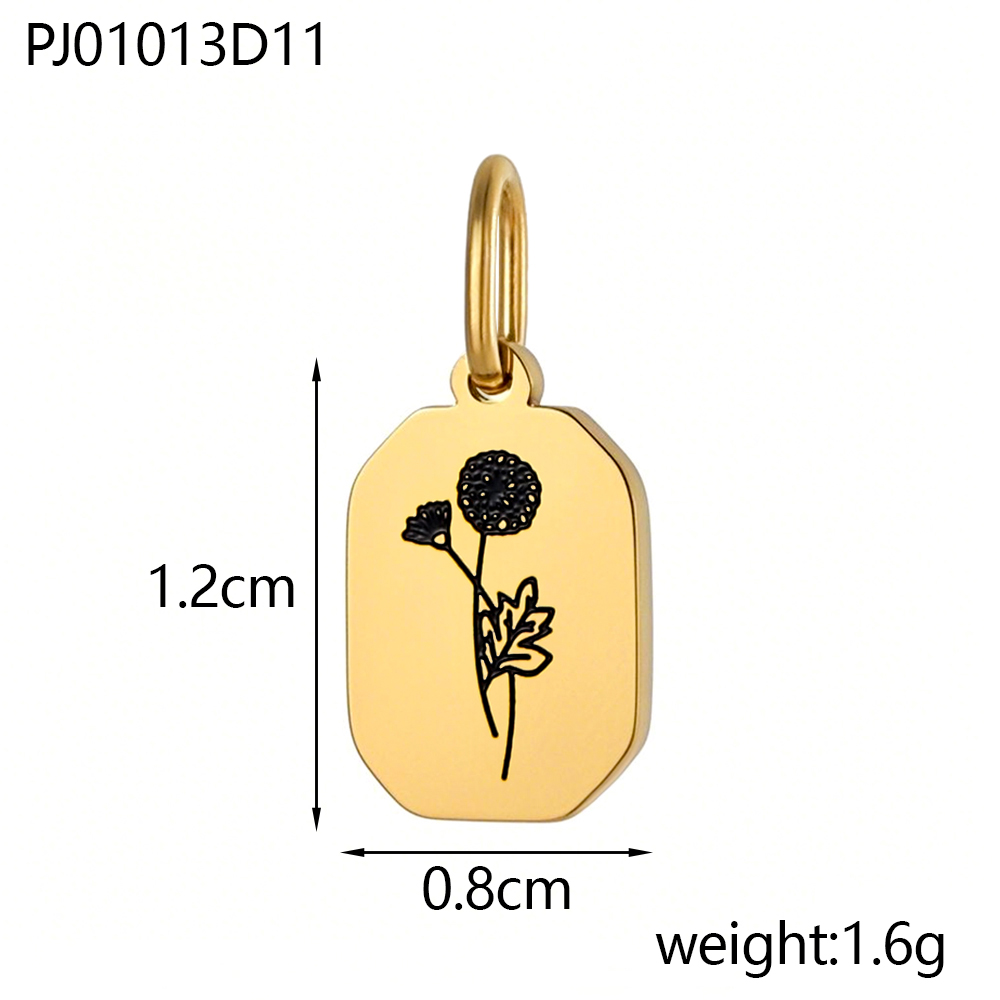 シックなホット販売誕生月クリスタルフラワーデザインゴールドメ - Birth Flower Necklace のレビューと価格