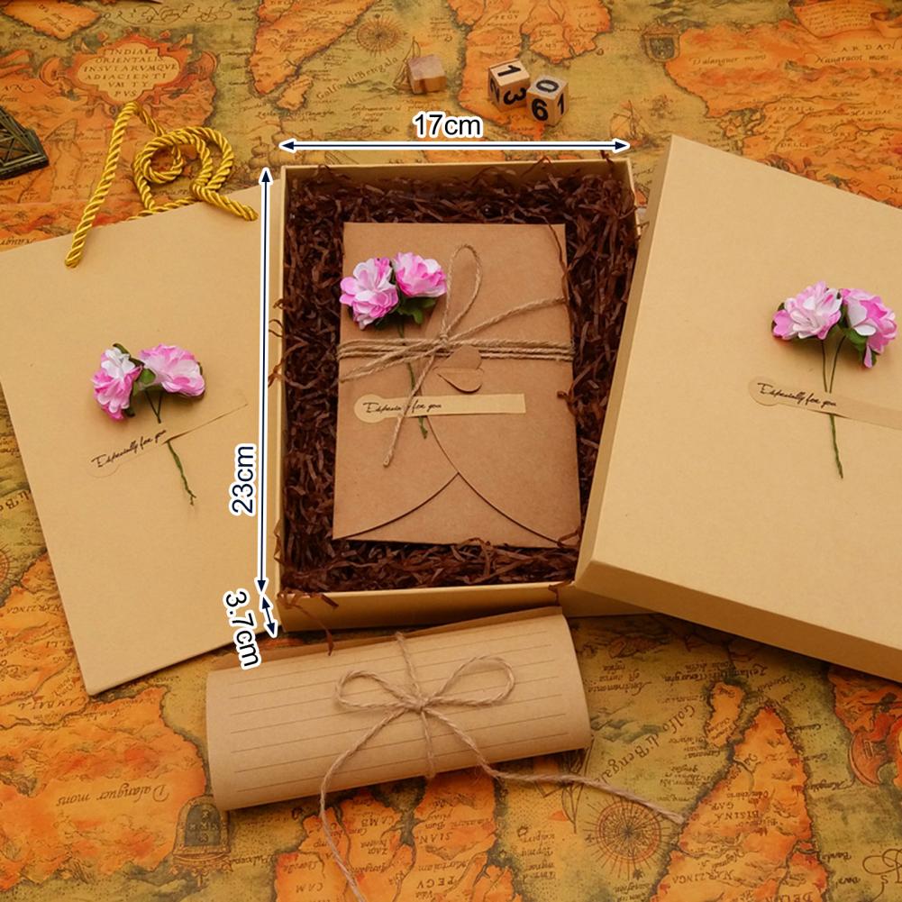 ロマンチックな花の装飾封筒,レトロな文房具カード,紙のパッケ - Wax Seal Letter Kit のレビューと価格